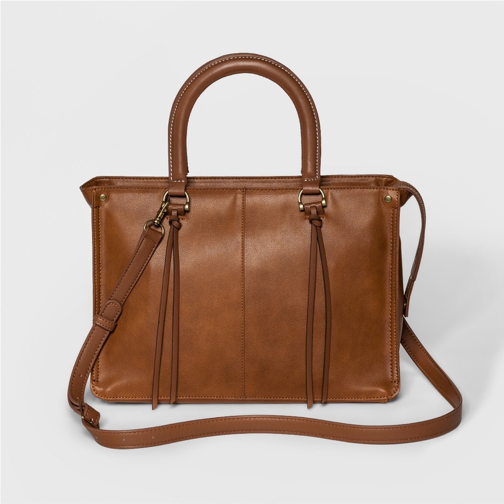 Universal Thread Satchel Handbag - Brown NWT